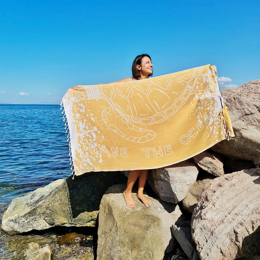 "Save the Ocean" Turkish Towel