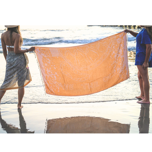 "Save the Ocean" Turkish Towel