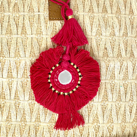 Mirror Tassel Bag Charm