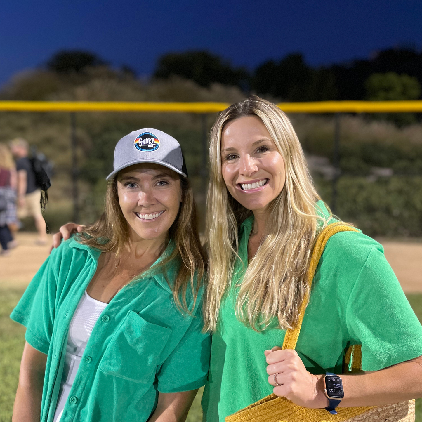 Terry Top & Shorts Set in Green