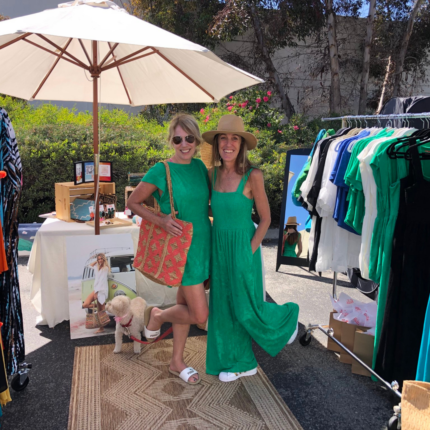 Cabana Green Terry Jumpsuit