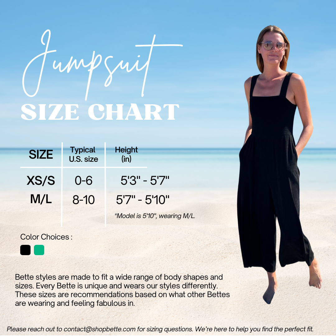 Cabana Noire Terry Jumpsuit