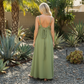 Baja 100% Cotton Maxi Cover Up - Green Flash