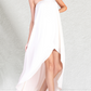 Portofino Ivory Strapless High Low Dress