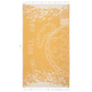 yellow and white towel that says save the ocean