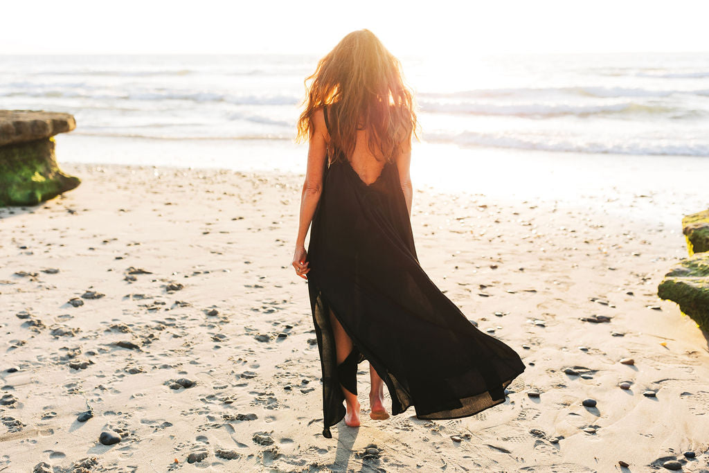 Amalie Maxi Cover Up - Black