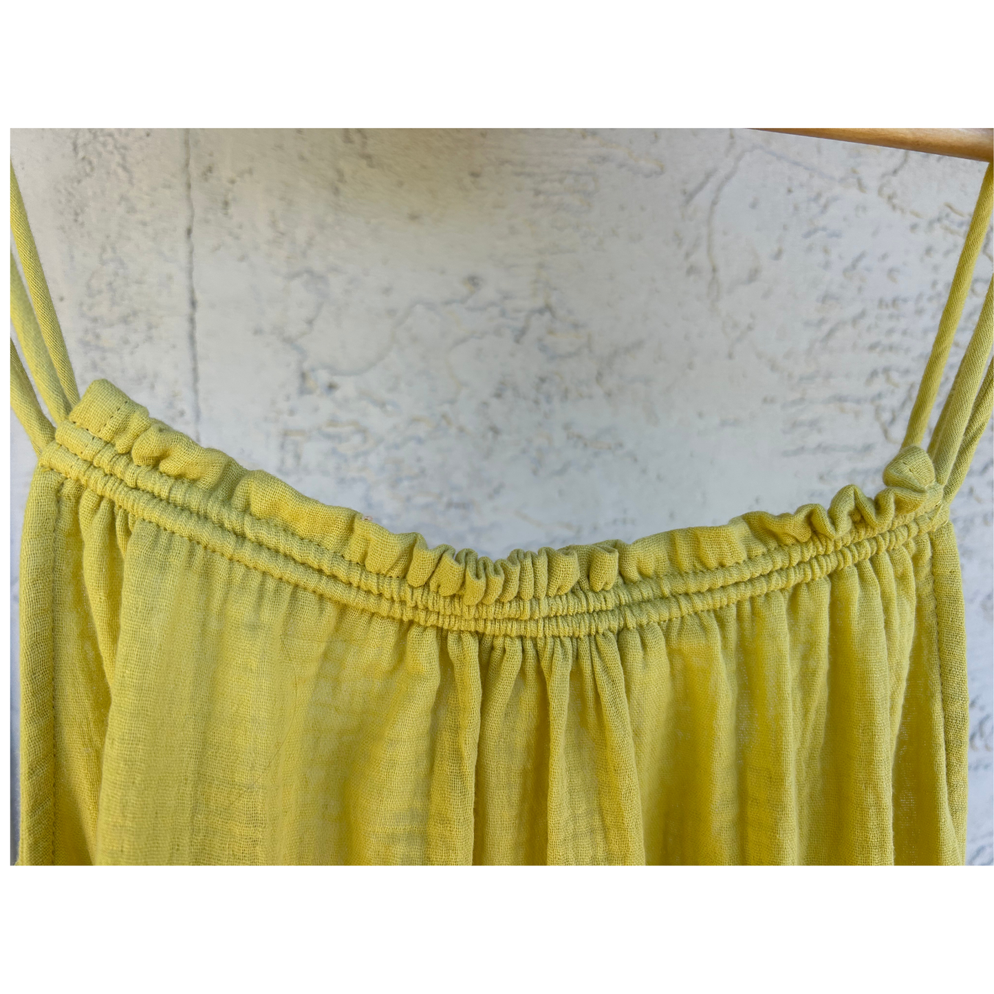Baja 100% Cotton Maxi Cover Up - Yellow Sunrise