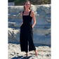 Cabana Black Terry Jumpsuit