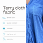 Cabana Sapphire Terry Lounge Top