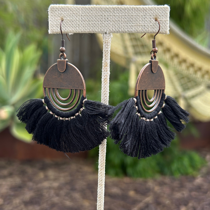 Fan Tassel Earrings