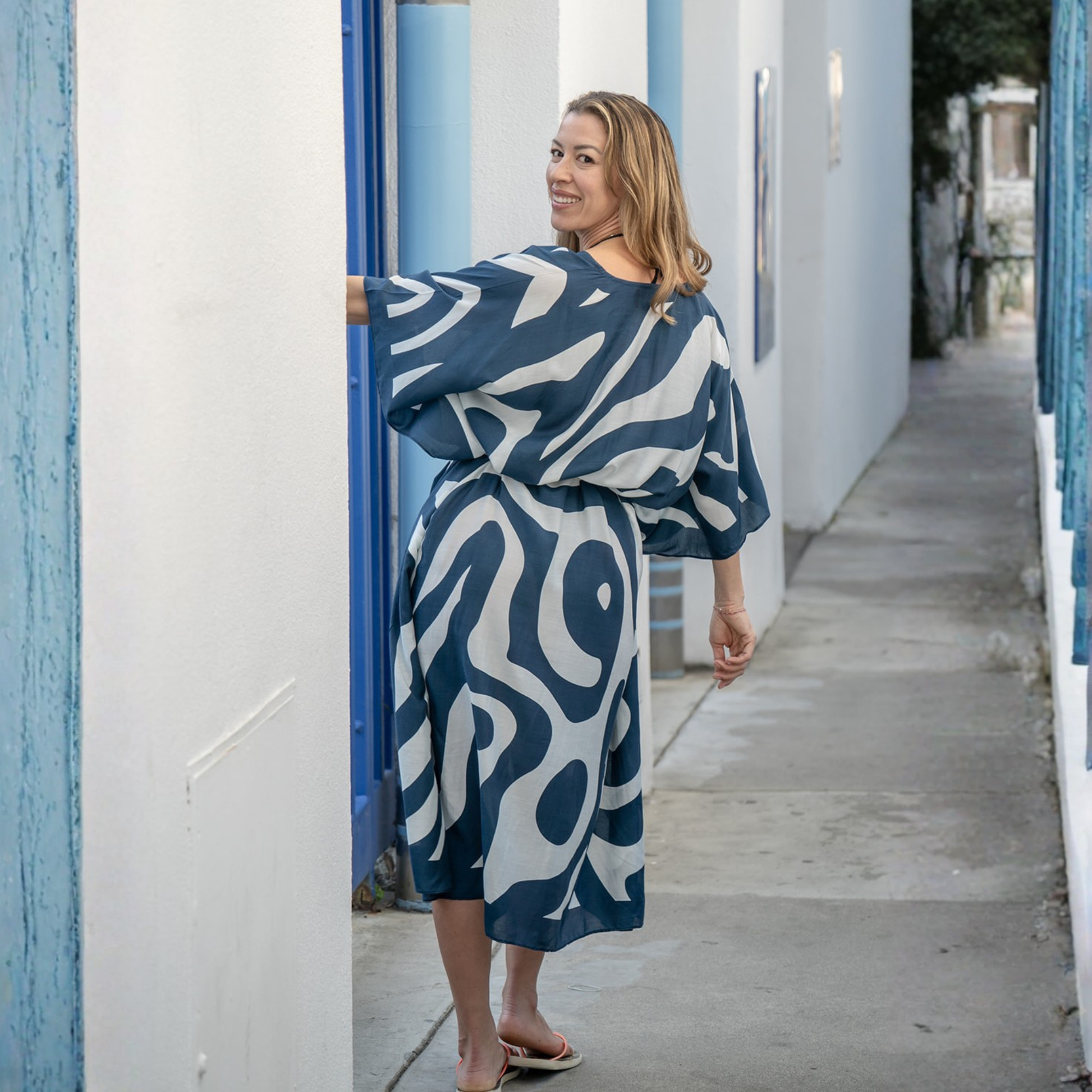 Malibu Ocean Long Kaftan | Bette - Women's Beach Cover Ups, Dresses & Resort Wear
