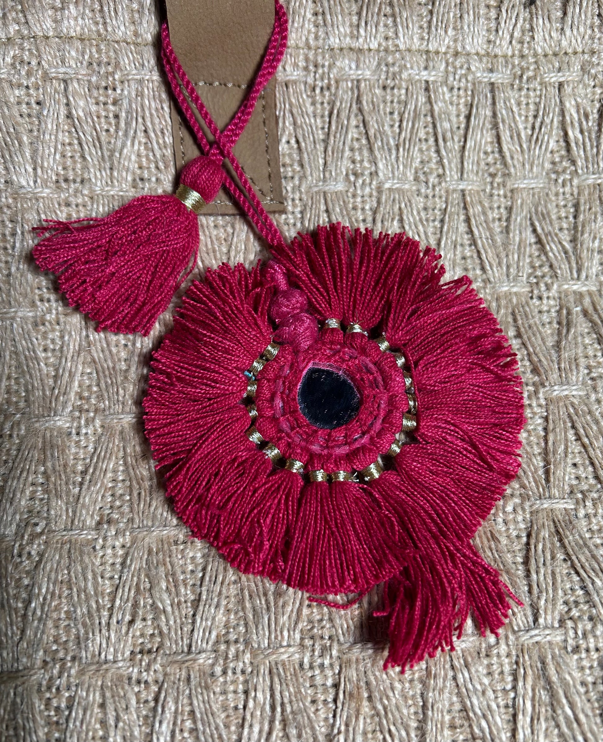 Mirror Tassel Bag Charm | Bette - Women's Beach Cover Ups, Dresses & Resort Wear