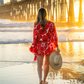 Malibu Poppy Short Kaftan