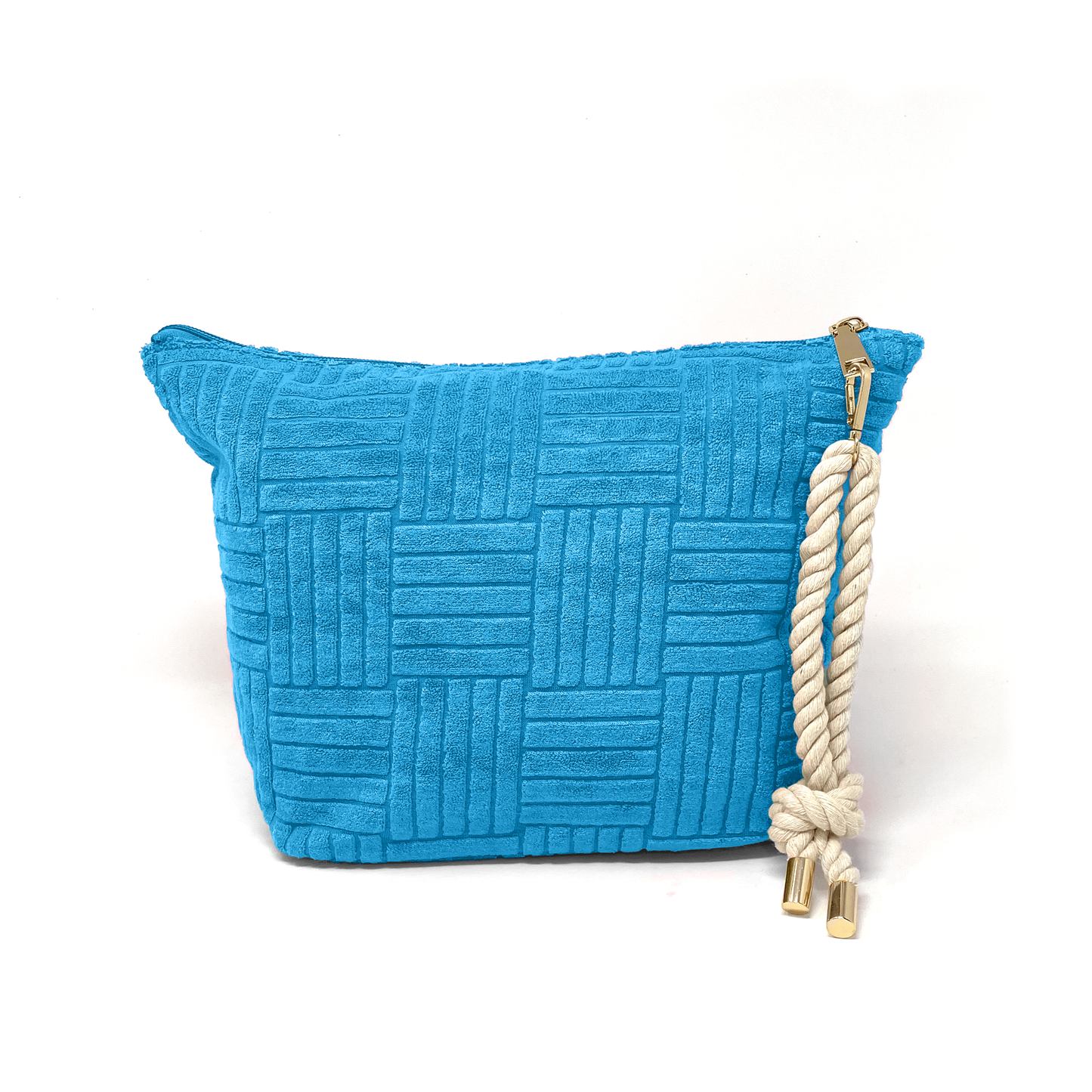 Bette_weekender set_clutch bag_azure blue