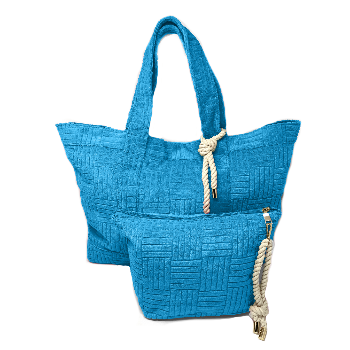 Bette weekender set_beach bags_azure