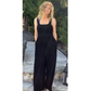 Cabana Black Terry Jumpsuit