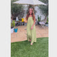 Baja 100% Cotton Maxi Cover Up - Green Flash