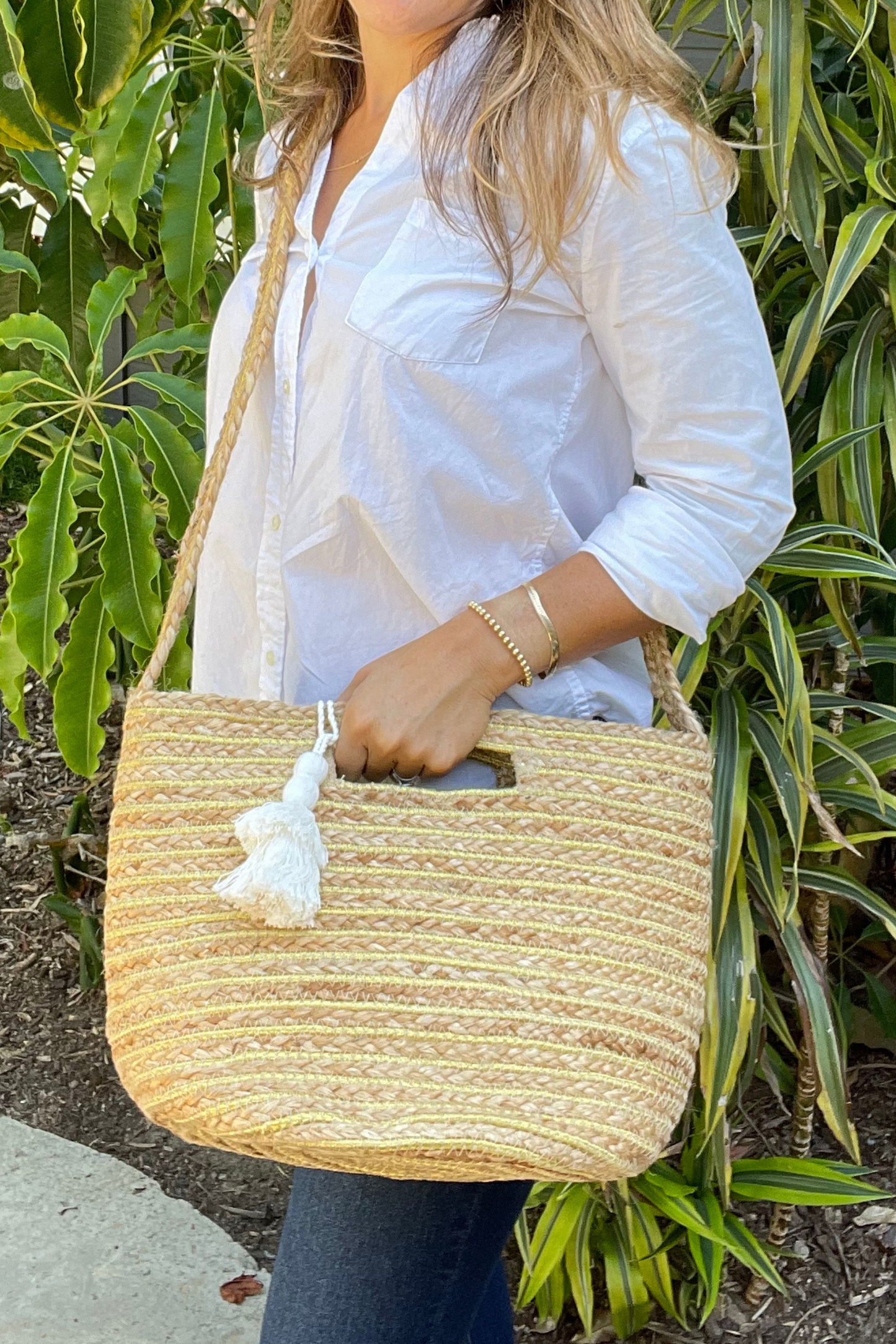 Oro Jute Tote - Bette