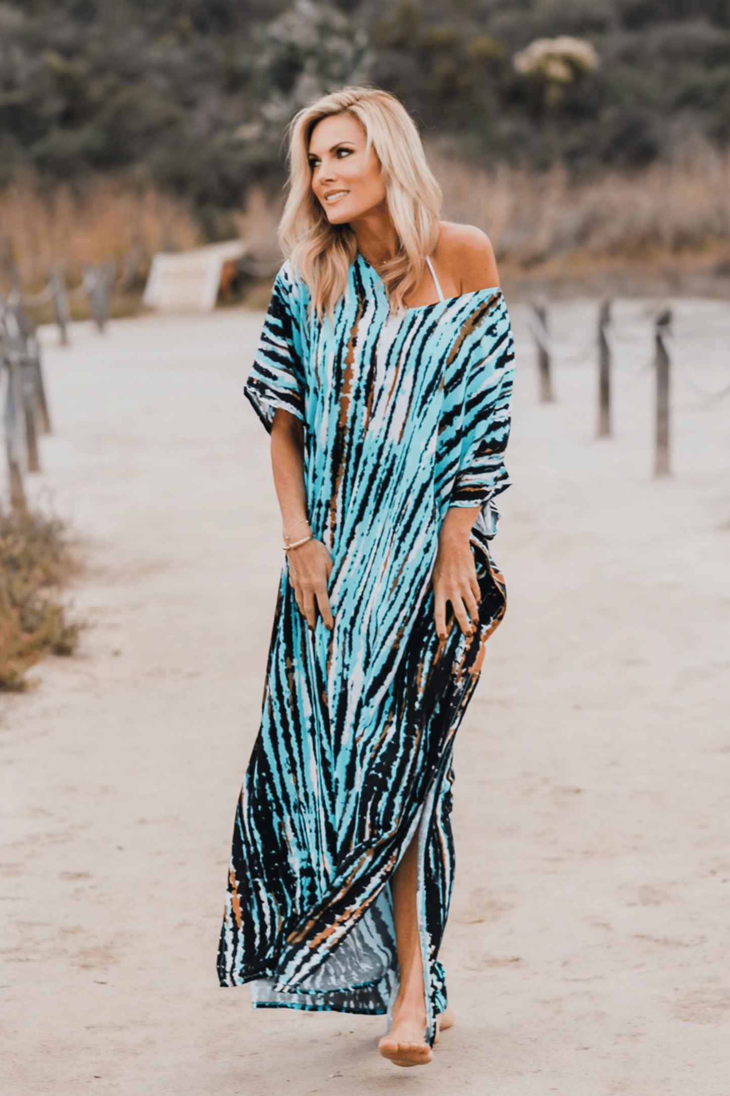 Maya Caftan - Turquoise - Bette