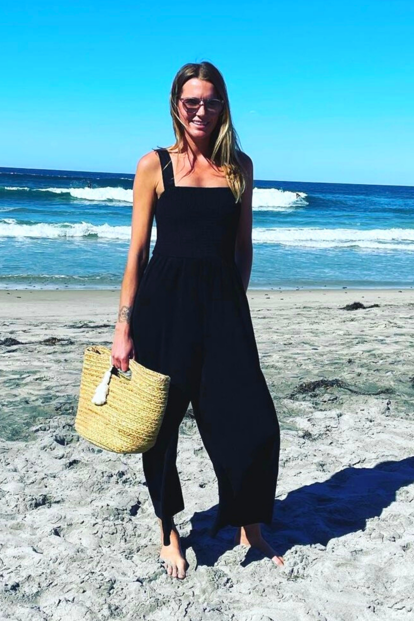 Cabana Noire Terry Jumpsuit - Bette