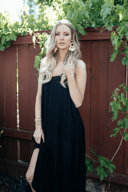 Seychelles Maxi Coverup in Black - Bette