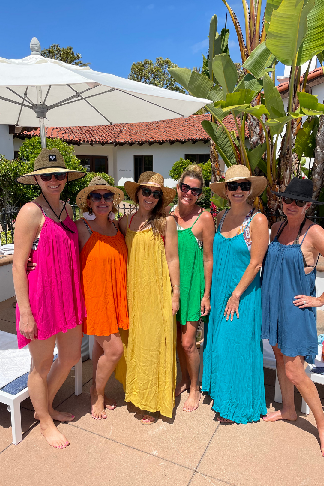 Women wearing Amalie Mini cover ups - all colors - Bette