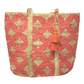 Coral Cross Jute Tote - Bette