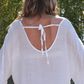 Close up of Moorea Coverup - White - Bette