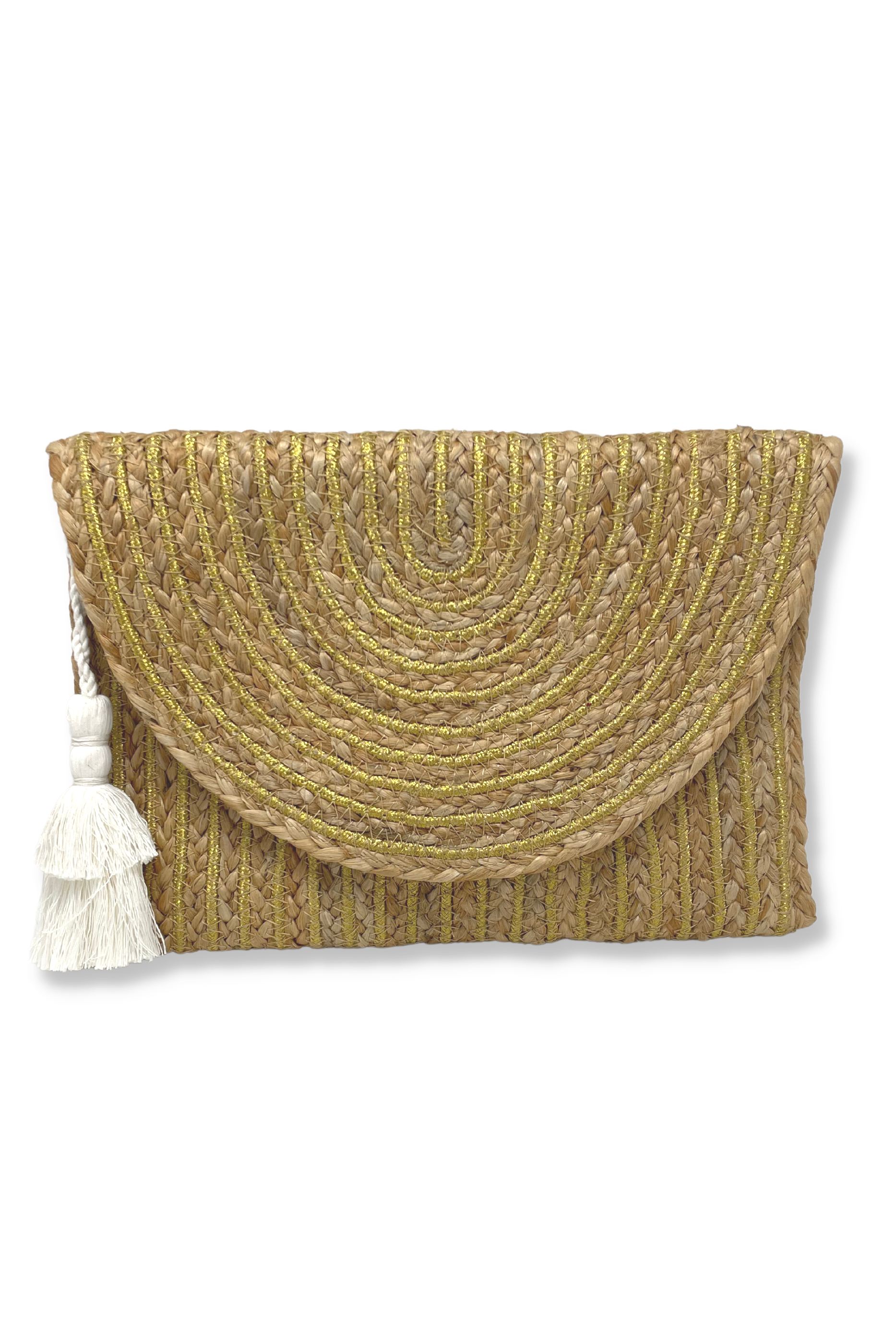 Oro Jute Clutch - Bette