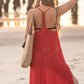 Seychelles Maxi Coverup in Red - Bette